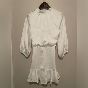 VICI high neck long sleeve bow neck dress